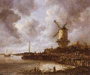 Jacob van Ruisdael The mill by District by Duurstede oil painting on canvas